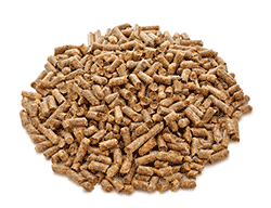 wood or paper cat litter pellets